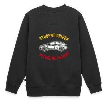 Neue Fahrschüler Mädchen Frauen Mutter Tochter - Kinder Premium Organic Sweatshirt - Schwarz - Hinten - AI Model Kid Female (0cm)