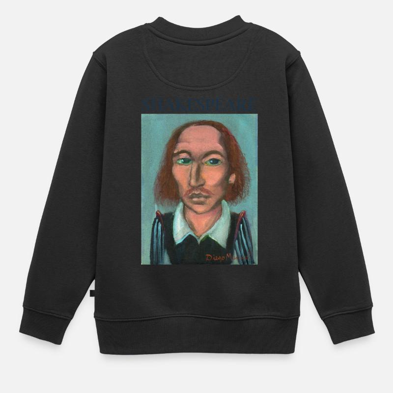 William Shakespeare - Kinder Premium Organic Sweatshirt - Schwarz