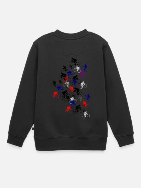 Radfahrer - Kinder Premium Organic Sweatshirt - Schwarz