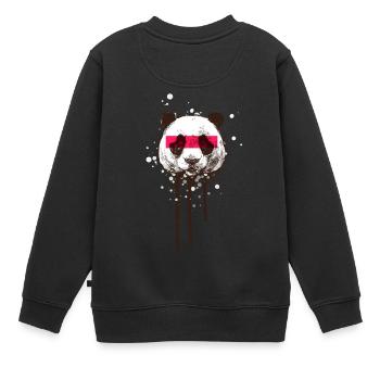 BÄR | Graffiti | Mural | Street Art | Abstrakt - Kinder Premium Organic Sweatshirt - Schwarz - Hinten - AI Model Kid Female (0cm)