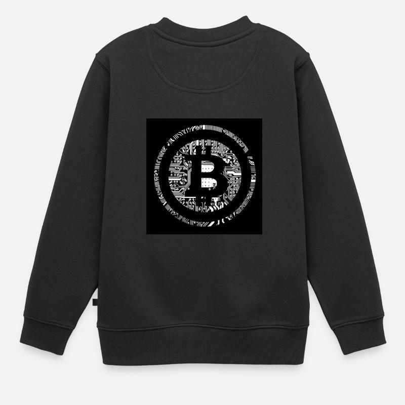 Bitcoin The Bitcoin - Kinder Premium Organic Sweatshirt - Schwarz