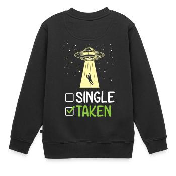 Un seul étranger pris lui offre sa drôle de Valentine - Sweat Premium enfant bio - noir - Dos - AI Model Kid Female (0cm)