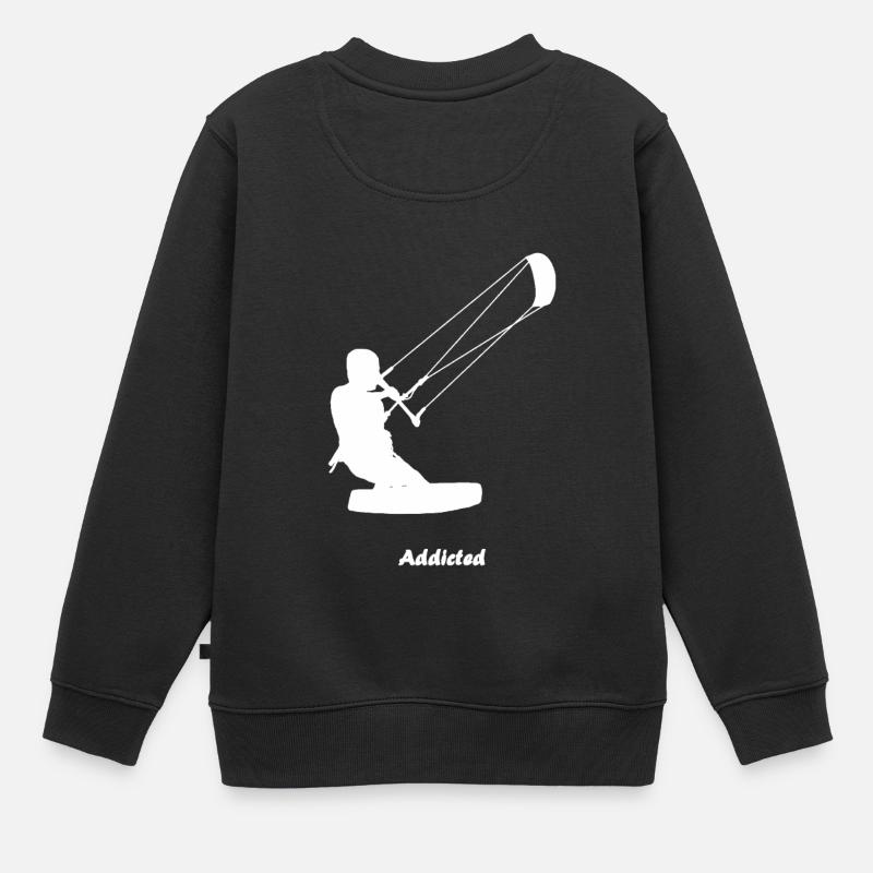 kiteboarder - Sweat Premium enfant bio - noir