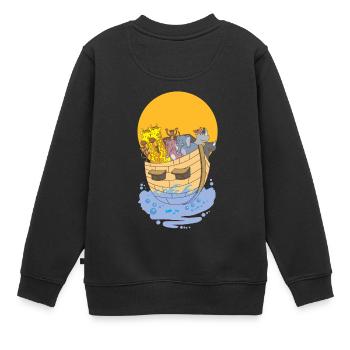 T-shirt Animals Africa - Kids Premium Organic Sweatshirt - black - Back - AI Model Kid Female (0cm)