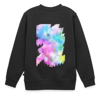 Couleurs - Sweat Premium enfant bio - noir - Dos - AI Model Kid Female (0cm)