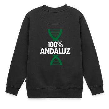 100 pour cent de plaisir dans la ville autonome d'Andalousie - Sweat Premium enfant bio - noir - Dos - AI Model Kid Female (0cm)