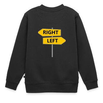 DROITE GAUCHE - Sweat Premium enfant bio - noir - Dos - AI Model Kid Female (0cm)
