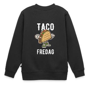 Vendredi taco - Sweat Premium enfant bio - noir - Dos - AI Model Kid Female (0cm)
