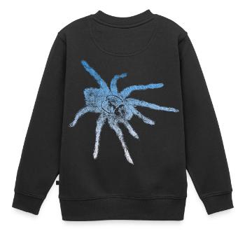 Vogelspinne Tarantel Arachniden Spinne Spinnen - Kinder Premium Organic Sweatshirt - Schwarz - Hinten - AI Model Kid Female (0cm)