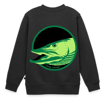 Pique - Sweat Premium enfant bio - noir - Dos - AI Model Kid Female (0cm)