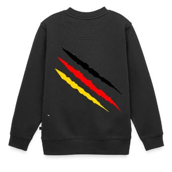 Wm scratch - Sweat Premium enfant bio - noir - Dos - AI Model Kid Female (0cm)