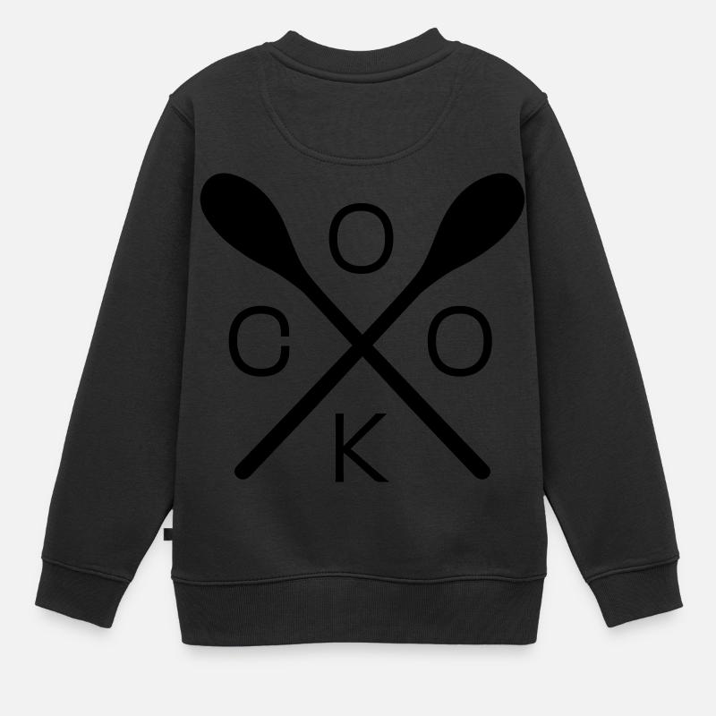 cuisinier - Sweat Premium enfant bio - noir
