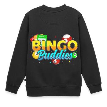 Bingo Buddies Joueur de Bingo Chanceux - Sweat Premium enfant bio - noir - Dos - AI Model Kid Female (0cm)