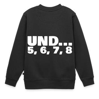 Tanzschule Tanzlehrer - Kinder Premium Organic Sweatshirt - Schwarz - Hinten - AI Model Kid Female (0cm)