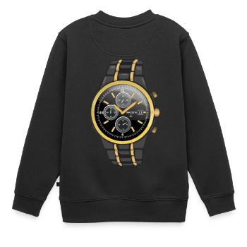 regarder - Sweat Premium enfant bio - noir - Dos - AI Model Kid Female (0cm)