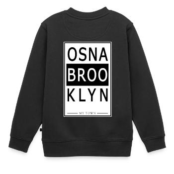 Osnabrooklyn - Sweat Premium enfant bio - noir - Dos - AI Model Kid Female (0cm)