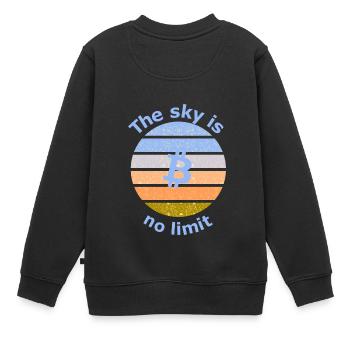 Le projet Coin - Sweat Premium enfant bio - noir - Dos - AI Model Kid Female (0cm)