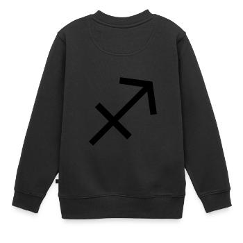 Schütze - Kinder Premium Organic Sweatshirt - Schwarz - Hinten - AI Model Kid Female (0cm)