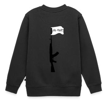 pas plus - Sweat Premium enfant bio - noir - Dos - AI Model Kid Female (0cm)