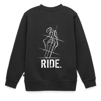 Superbike Supersport Motorrad Biker Racing ride - Kinder Premium Organic Sweatshirt - Schwarz - Hinten - AI Model Kid Female (0cm)