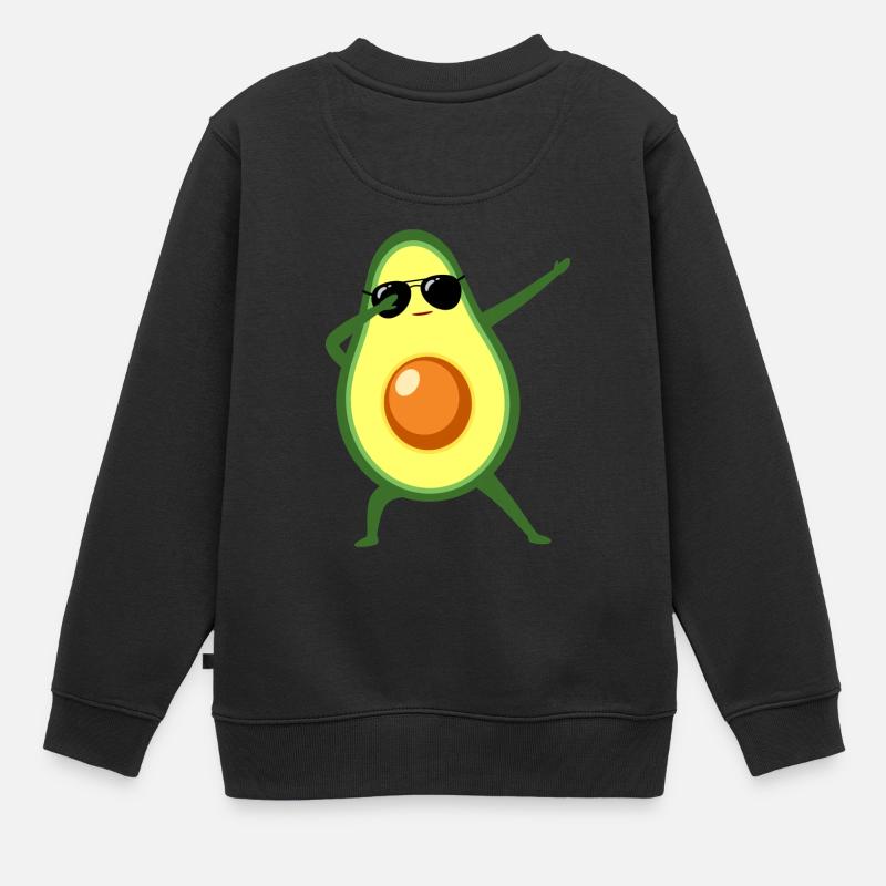 Dabbing Avocado With Sunglasses - Cool Gift - Sweat Premium enfant bio - noir