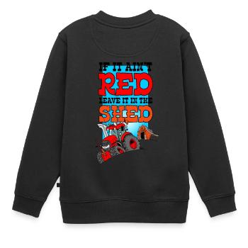 If it does not leave it leave it in the shed - Kids Premium Organic Sweatshirt - black - Back - AI Model Kid Female (0cm)