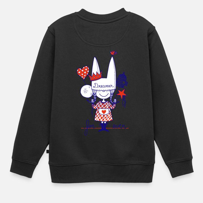 bonnet d'âne - Sweat Premium enfant bio - noir