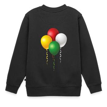 sweet balloons - Sweat Premium enfant bio - noir - Dos - AI Model Kid Female (0cm)