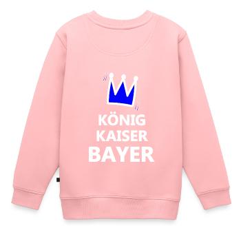 Kaiser aus Bavaria - Kinder Premium Organic Sweatshirt - Rosa - Hinten - AI Model Kid Female (0cm)