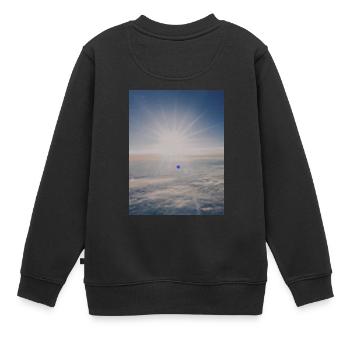 Avion, nuages, liberté illimitée T-shirt - Sweat Premium enfant bio - noir - Dos - AI Model Kid Female (0cm)
