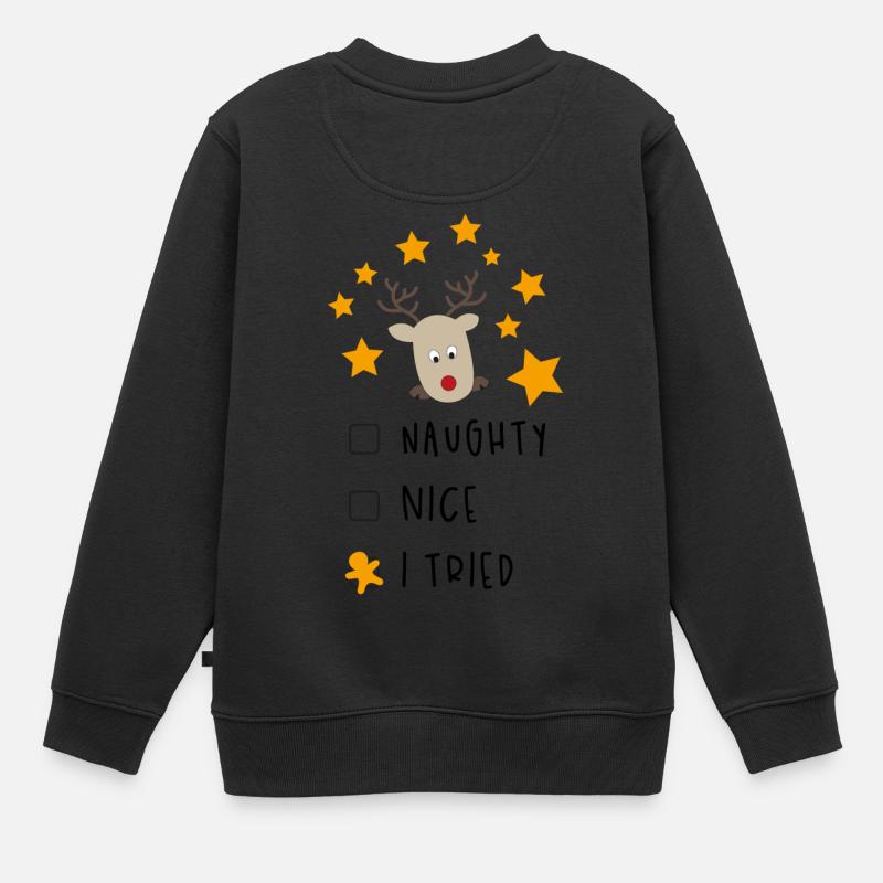 Noël - Sweat Premium enfant bio - noir