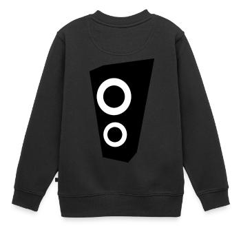 Music Box Speaker Bass - Kids Premium Organic Sweatshirt - black - Back - AI Model Kid Female (0cm)