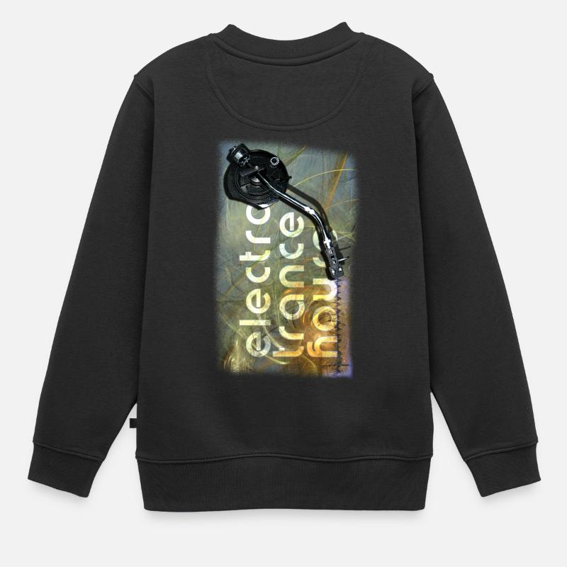 maison electro trance - Sweat Premium enfant bio - noir