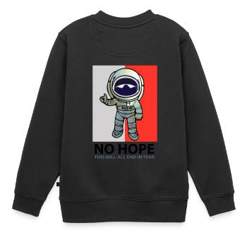 Pas d’espoir avec Astronaut - Sweat Premium enfant bio - noir - Dos - AI Model Kid Female (0cm)