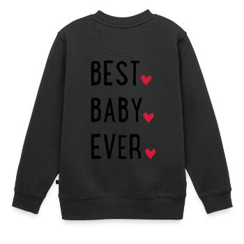 bébé - Sweat Premium enfant bio - noir - Dos - AI Model Kid Female (0cm)