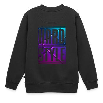 Hardstyle - Sweat Premium enfant bio - noir - Dos - AI Model Kid Female (0cm)
