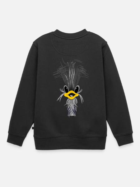 STRUZZO - Sweat Premium enfant bio - noir