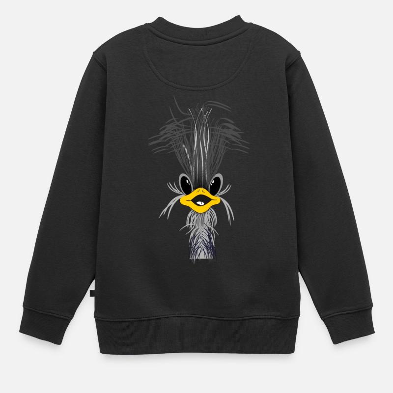 STRUZZO - Sweat Premium enfant bio - noir