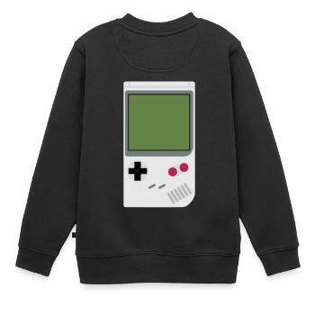 console de jeux - Sweat Premium enfant bio - noir - Dos - AI Model Kid Female (0cm)