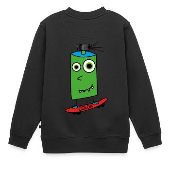 Conseil pulvérisateur - Sweat Premium enfant bio - noir - Dos - AI Model Kid Female (0cm)
