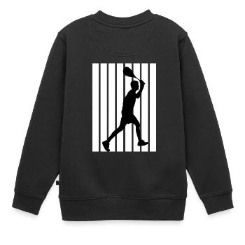 Squash - Kinder Premium Organic Sweatshirt - Schwarz - Hinten - AI Model Kid Female (0cm)