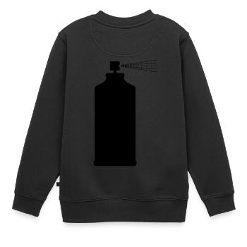 aérosol - Sweat Premium enfant bio - noir - Dos - AI Model Kid Female (0cm)