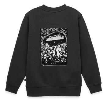Tombe mégalithique du Dolmen néolithique - Sweat Premium enfant bio - noir - Dos - AI Model Kid Female (0cm)