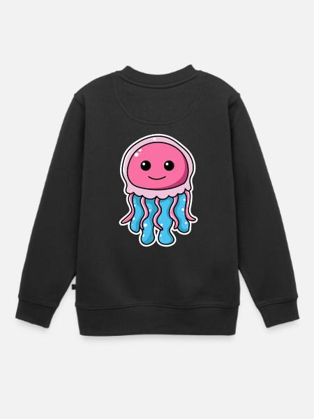 méduse - Sweat Premium enfant bio - noir