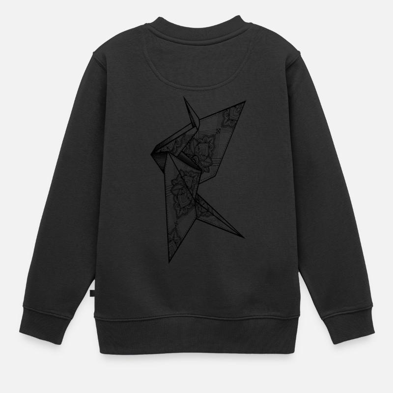 Grue folle - Sweat Premium enfant bio - noir
