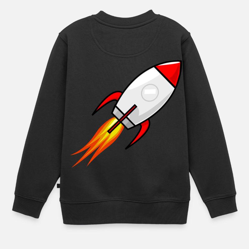 Rocket - Kinder Premium Organic Sweatshirt - Schwarz