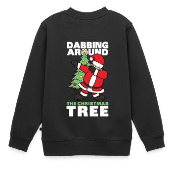Drôle Dabbing Santa Claus Santa Dab Gift - Sweat Premium enfant bio - noir - Dos - AI Model Kid Female (0cm)
