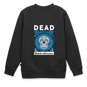 Dead Pancreas Society Diabetes Awareness T1D - Sweat Premium enfant bio - noir - Dos - AI Model Kid Female (0cm)