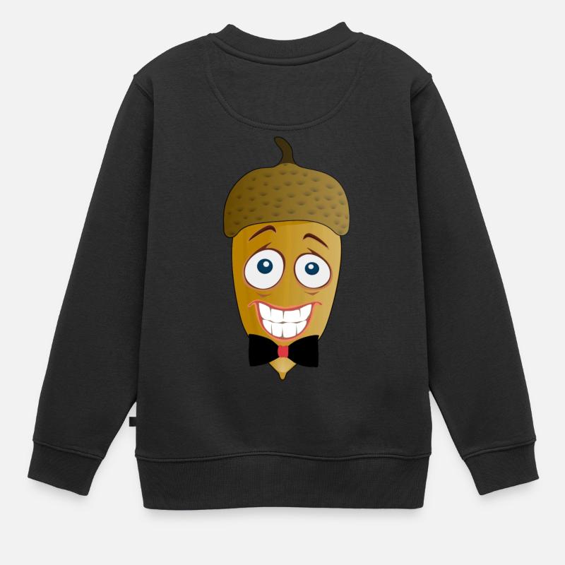 acorn - Kids Premium Organic Sweatshirt - black