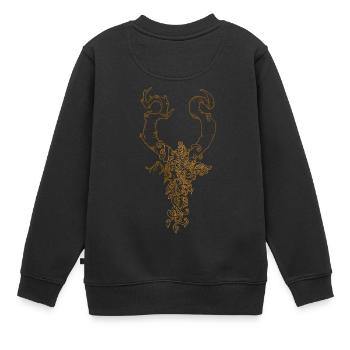 Shub Niggurath - Kinder Premium Organic Sweatshirt - Schwarz - Hinten - AI Model Kid Female (0cm)